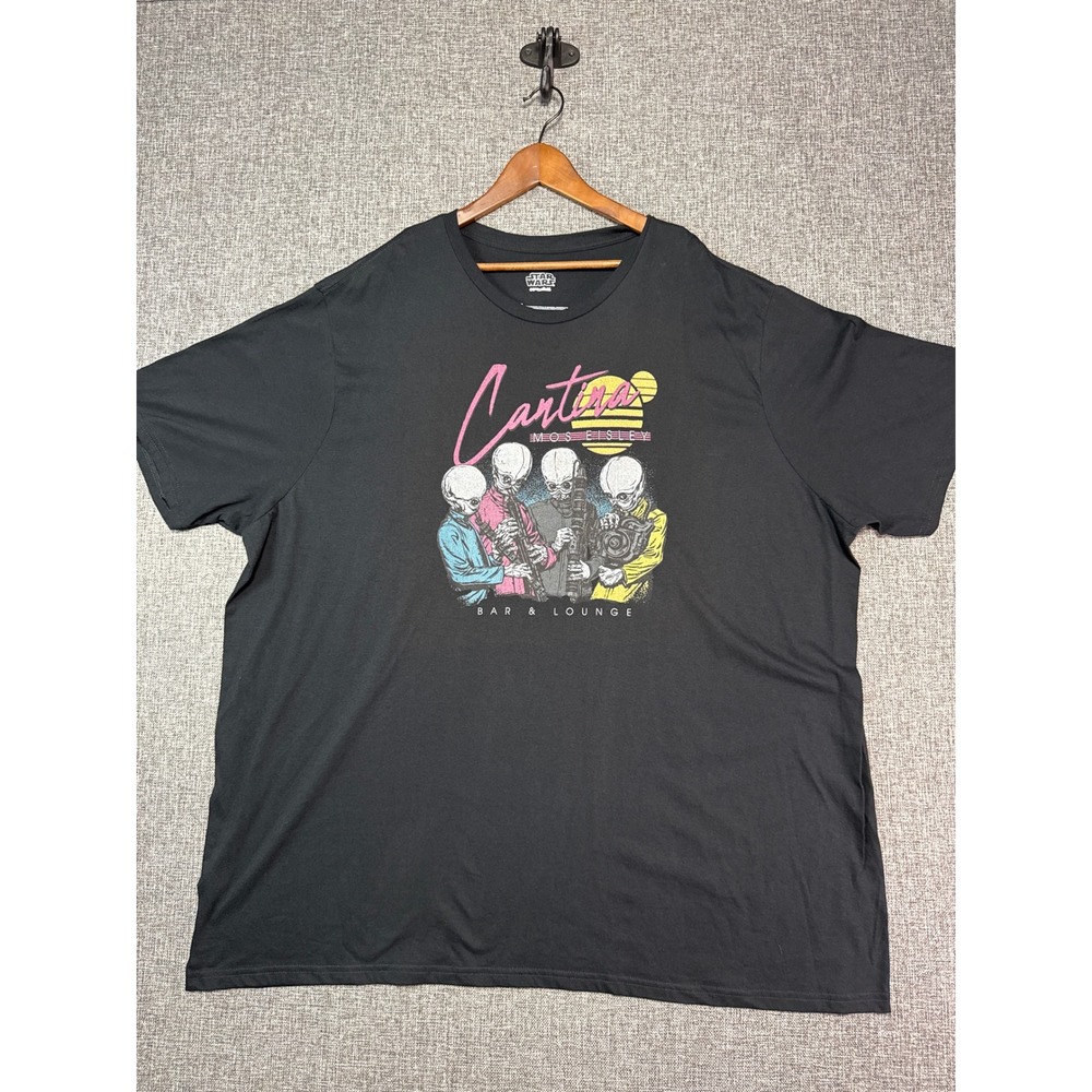 Star Wars T-Shirt Mens Black Mos Eisley Cantina Band Graphic | 4XLT